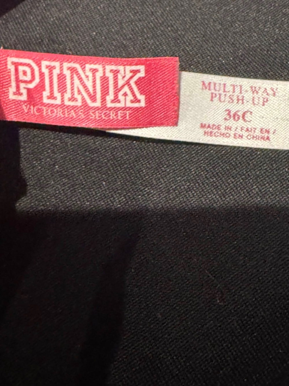 Victoria’s Secret  push-up Strapless Black Smooth Satin Bra - 36C - Picture 3 of 5